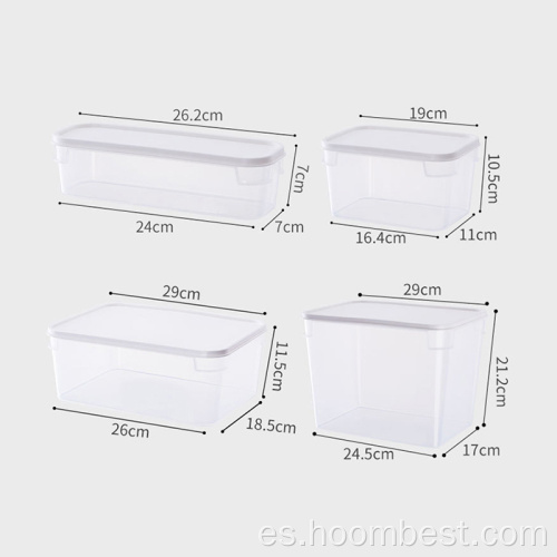 6-PiFood Containers Caja de plástico Caja de almacenamiento de cocina